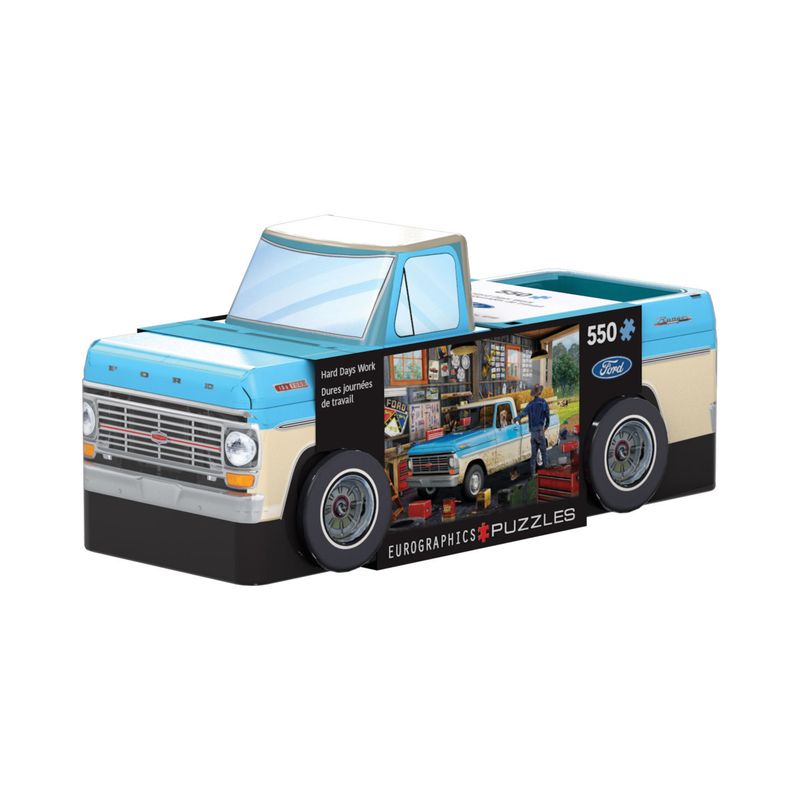 Hard Days Work Pickup Truck Tin