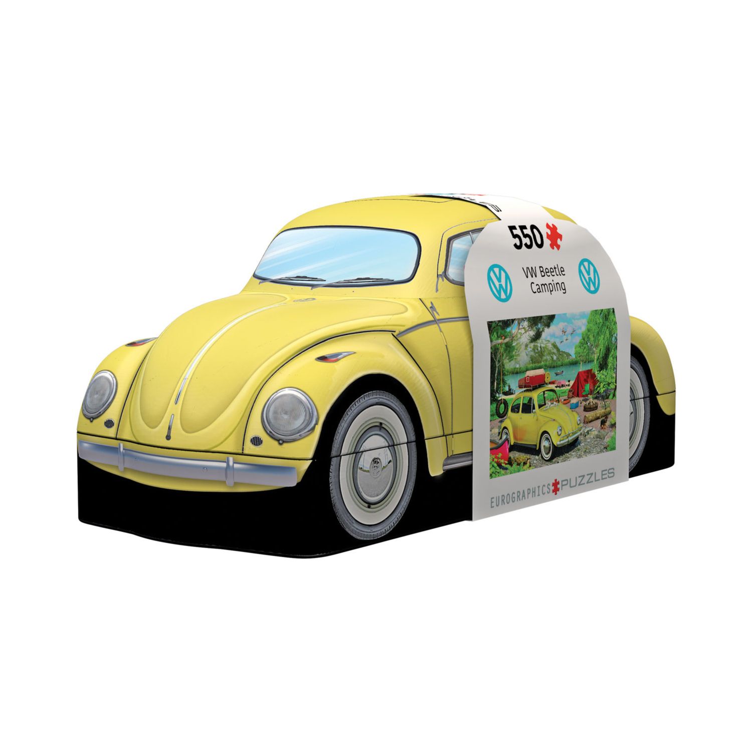 VW Beetle Camping Tin