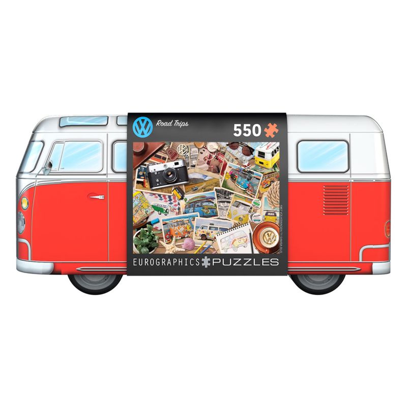 VW - Road Trips Shaped Tin