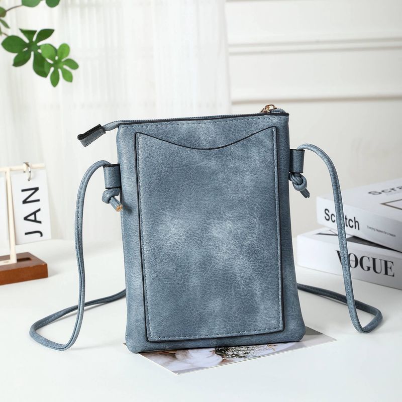 Crossbody Cellphone Bag Guitar Denim Blue