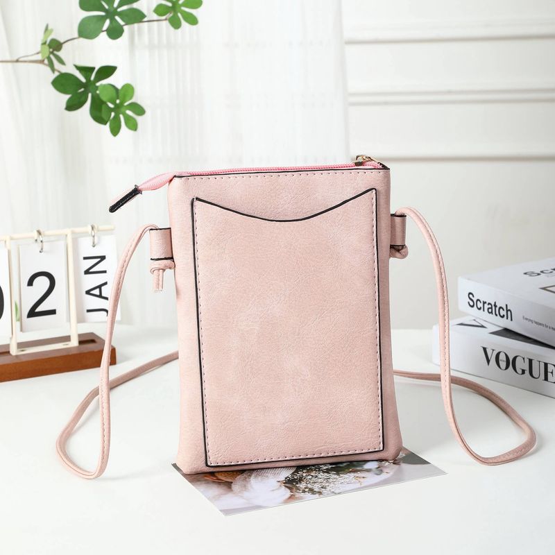 Crossbody Cellphone Bag Paws Pink
