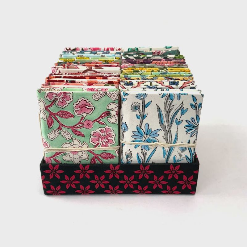 Cloth Block Print Journal 4" x 6"
