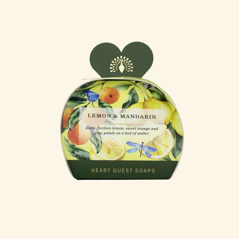Heritage Lemon + Mandarin Heart Guest Soaps