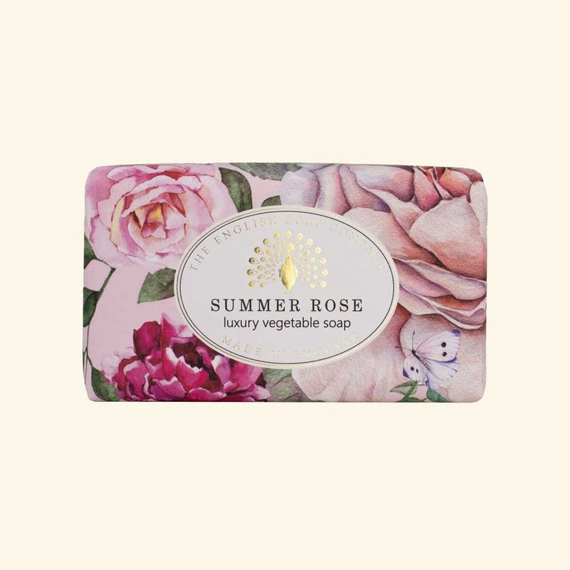 Heritage Summer Rose Luxury Vegetable Soap 190g