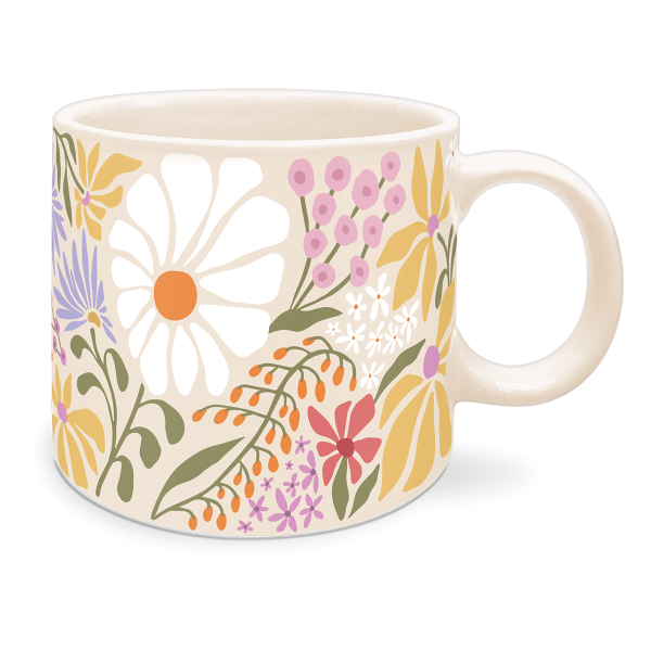 Wildflower Ceramic Mug 14oz