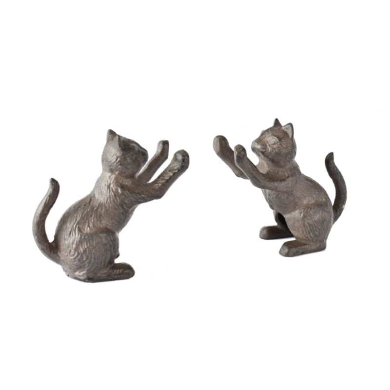 Cast Iron Cat Bookends