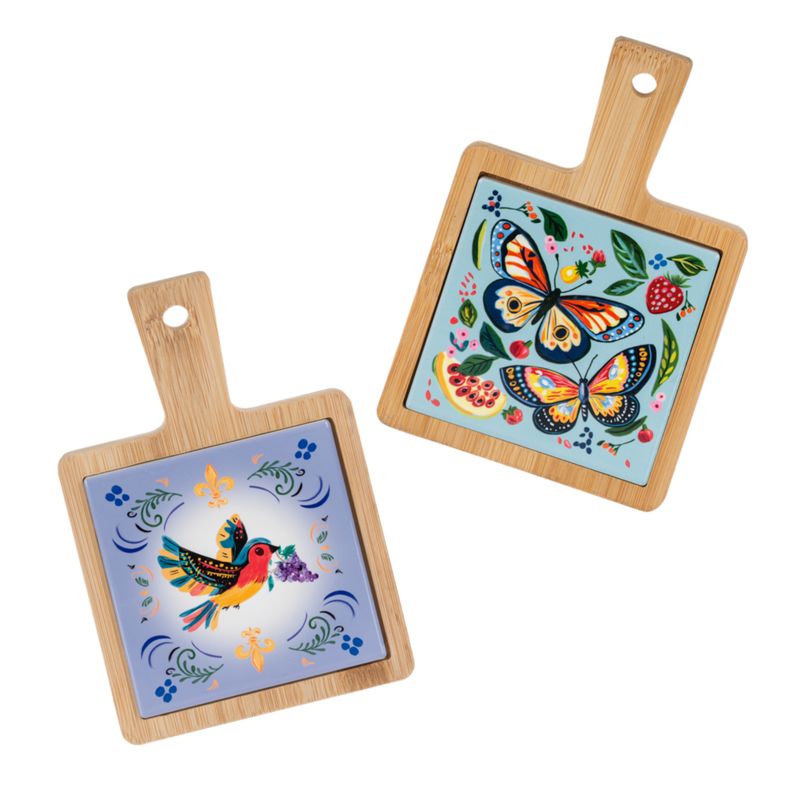 Small Bamboo Charcuterie Trivet