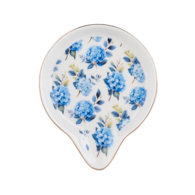 Small Blue Hydrangea Spoon Rest