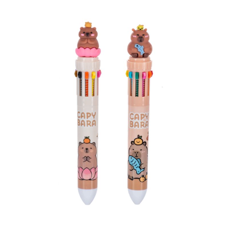 Capybara Multicolored Pen