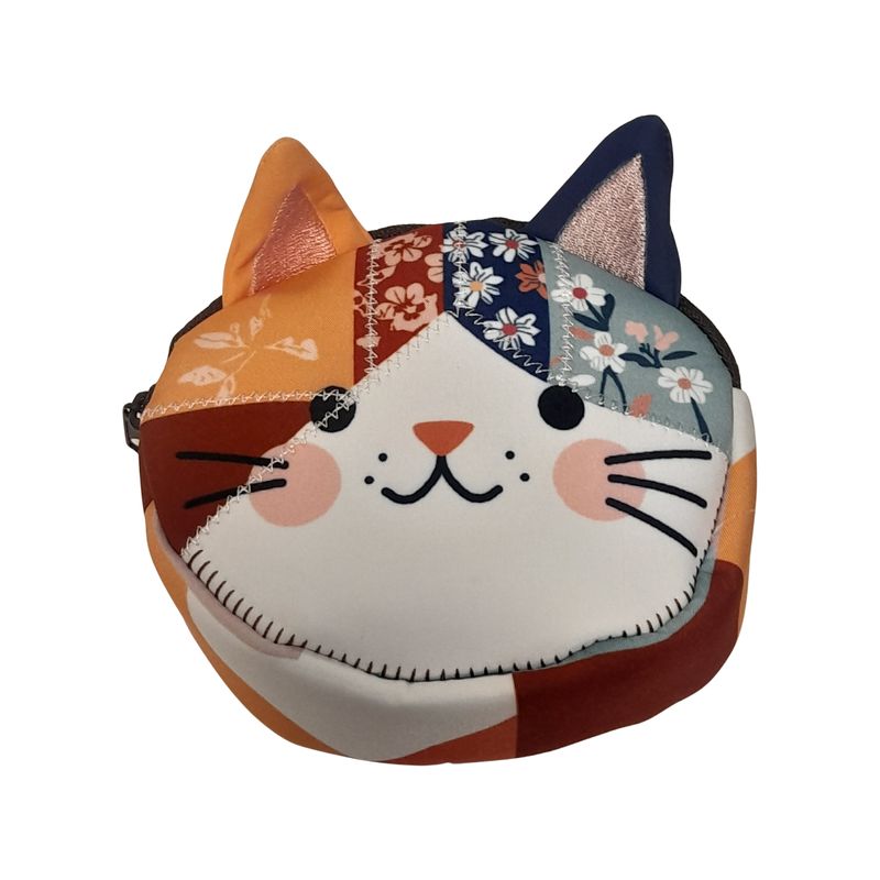 Patchwork Cat Change Purse