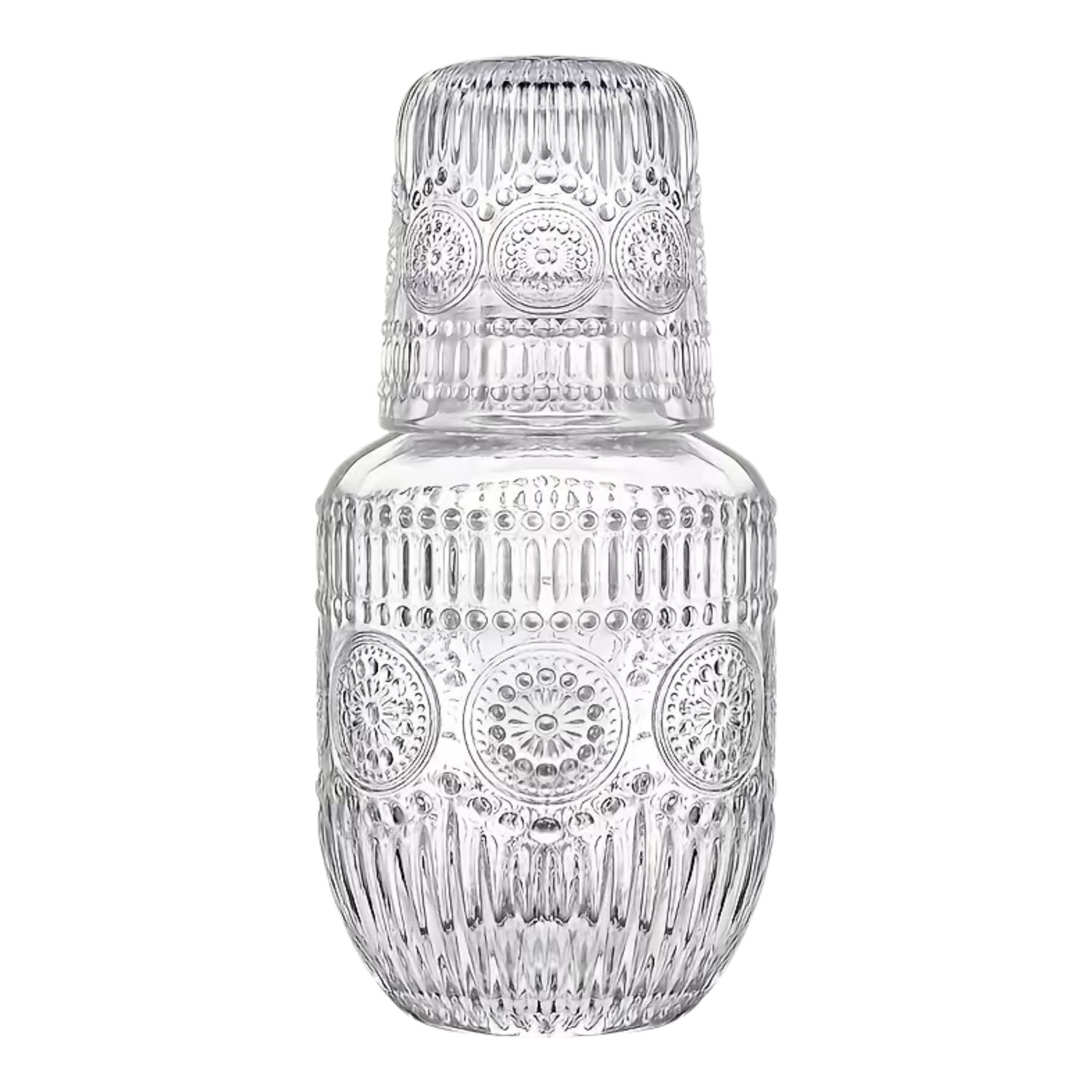 Bedside Glass Carafe and Glass