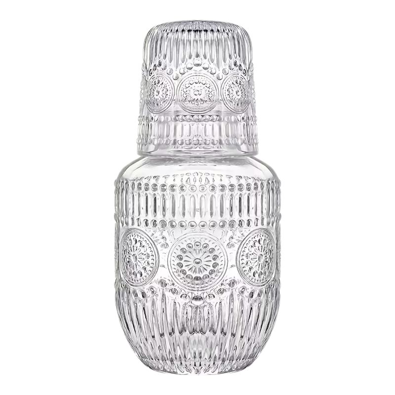 Bedside Glass Carafe and Glass