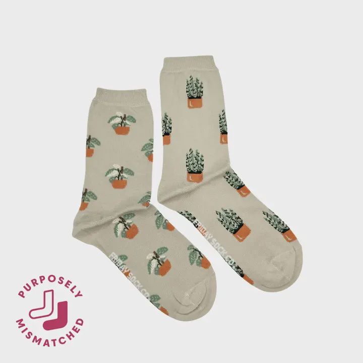 Women's Small House Plant Socks