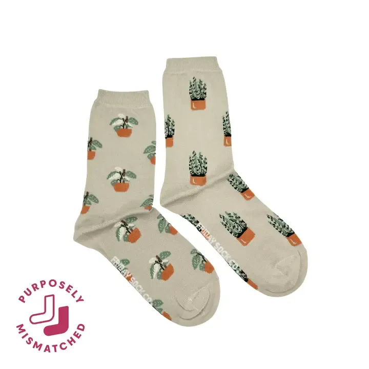 Women's Small House Plant Socks
