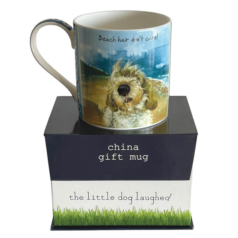 GBGV Dog China Mug - Beach Hair Don't Care