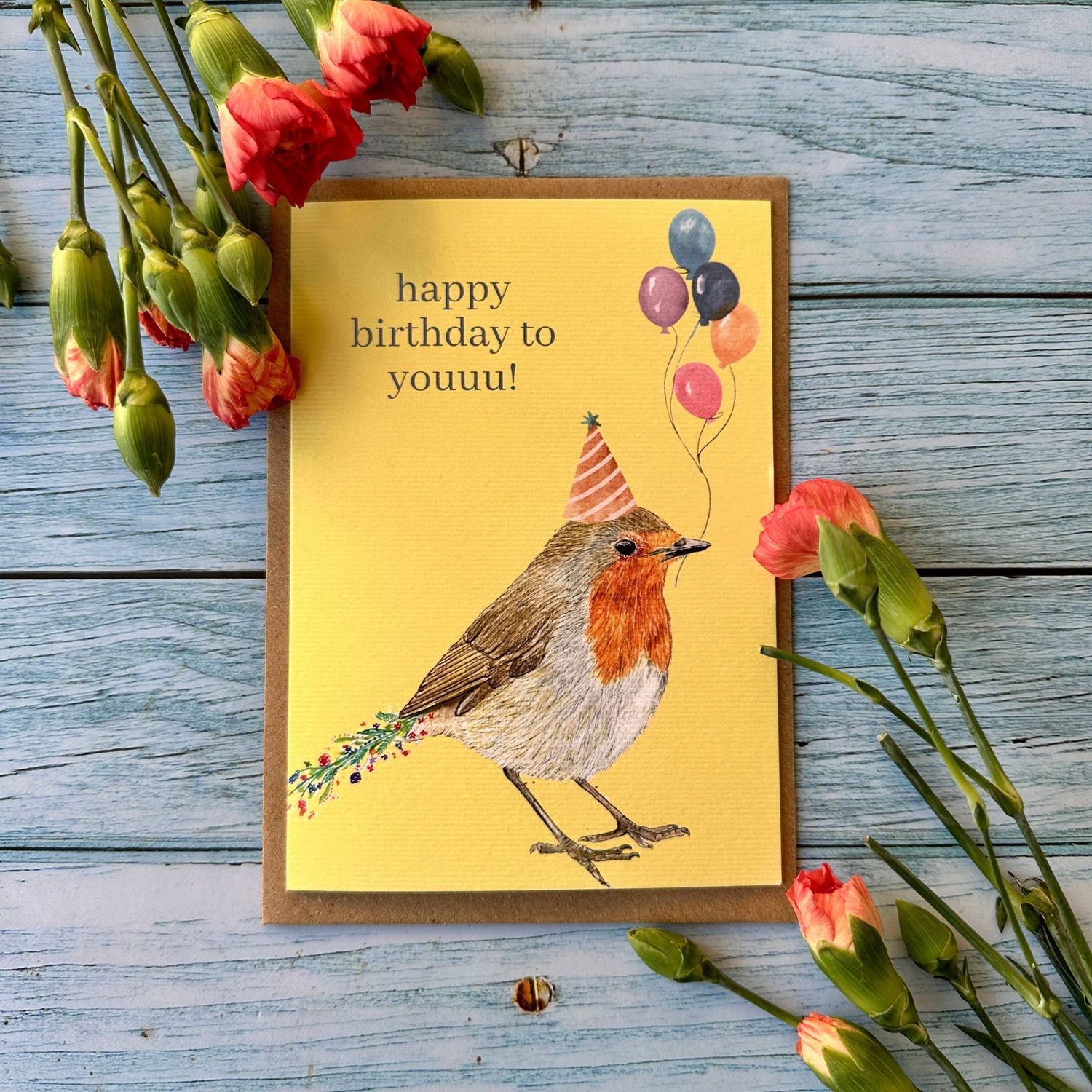 Robin Eco Friendly Birthday Card | Happy Birthday To Youuu!, Style: Robin