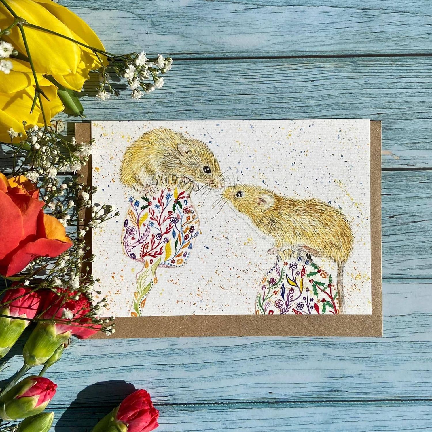 Mice Eco Friendly Greeting Card, Style: Mice