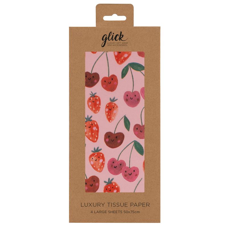 Strawberries &amp; Cherries Tissue Paper