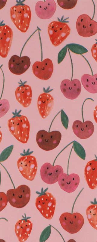 Strawberries &amp; Cherries Tissue Paper