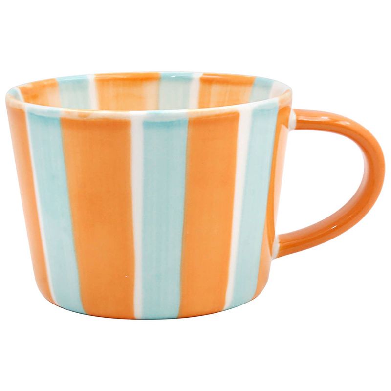 Bright Stripes Mug Orange