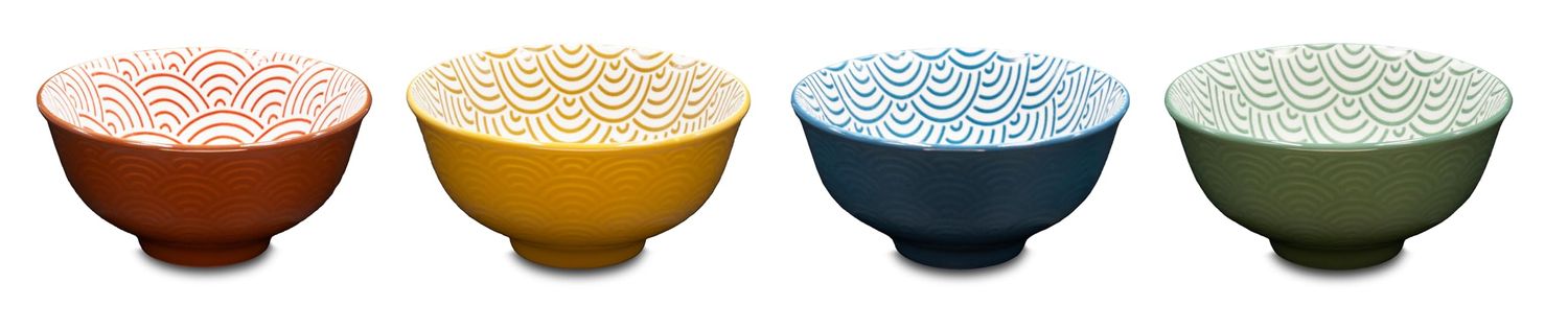 Mini Embossed Bowls Assorted, Size: Small