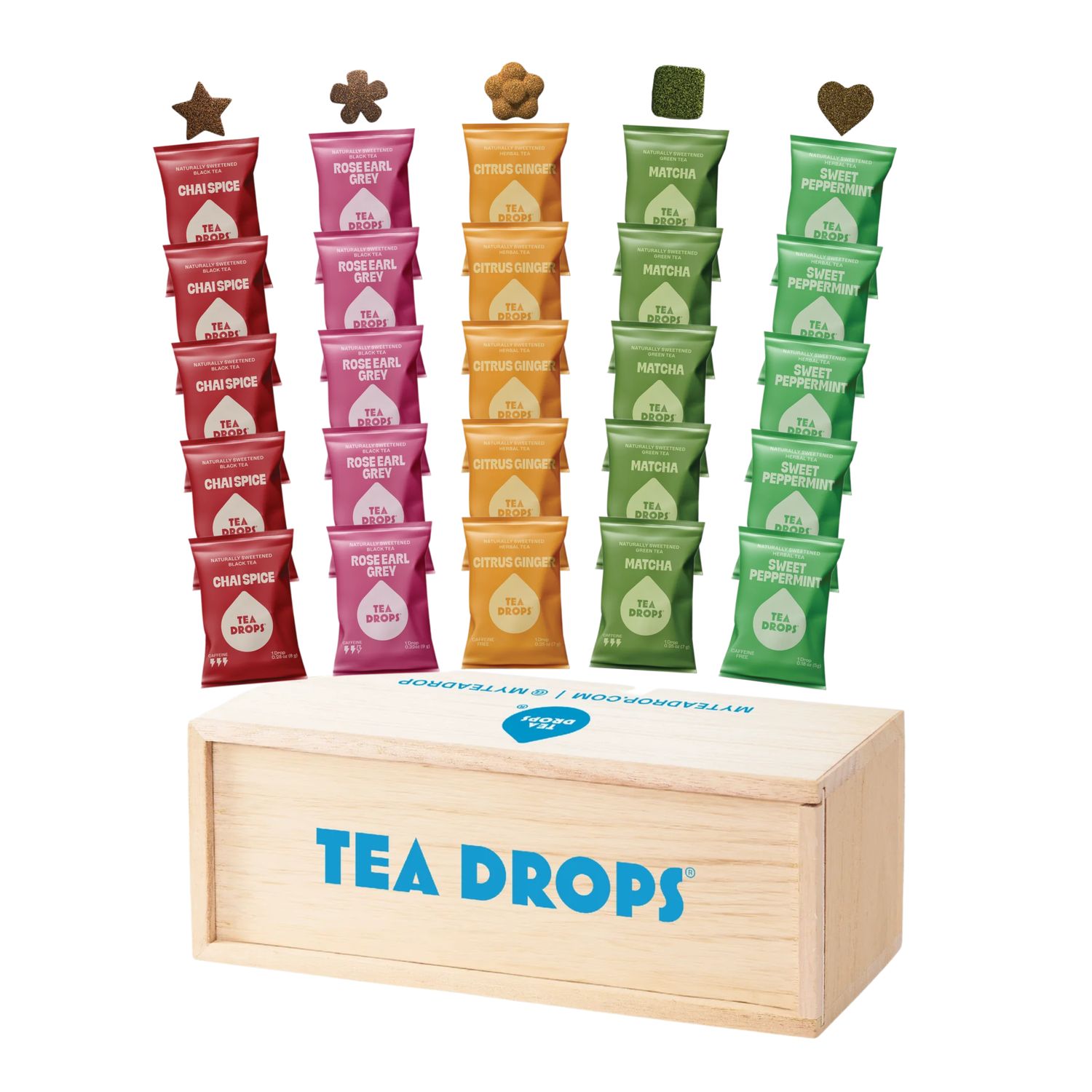 Tea Drops Sampler Box of 25