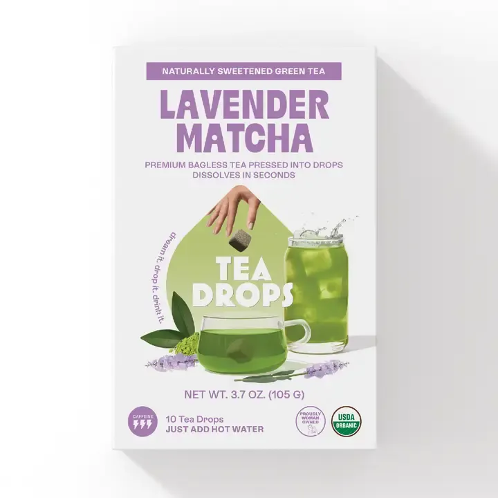 Lavender Matcha Tea Drops Box Of 10