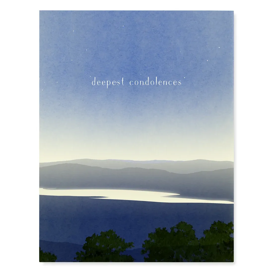 Sympathy Card - Deepest Condolences Gentle Light