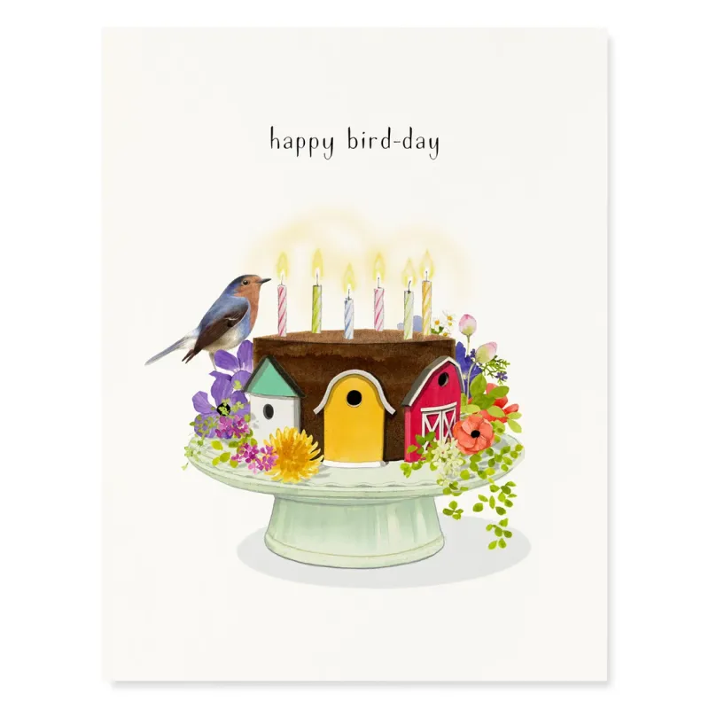 Birthday Card - Happy Bird-Day