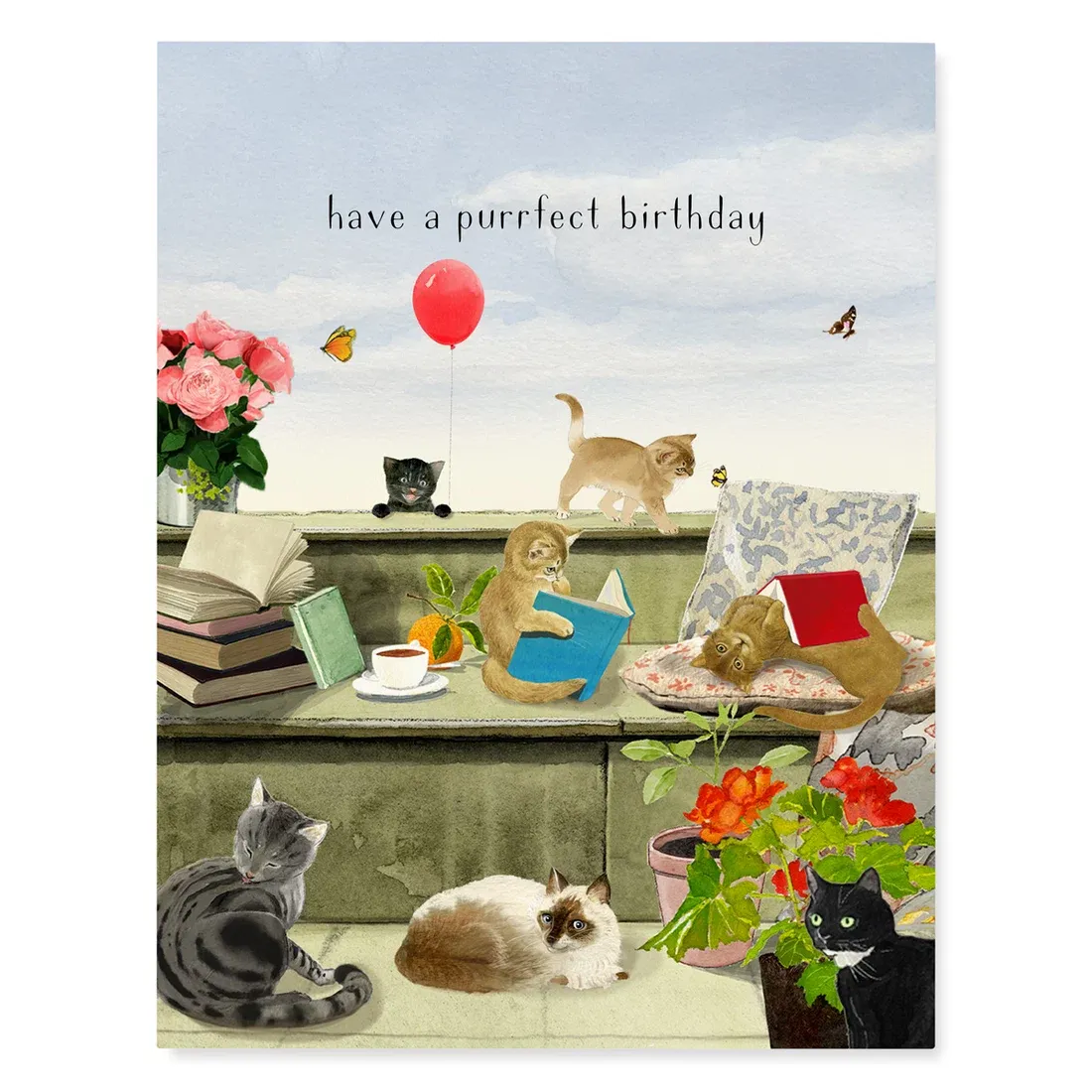 Birthday Card - Have A Purrfect Birthday