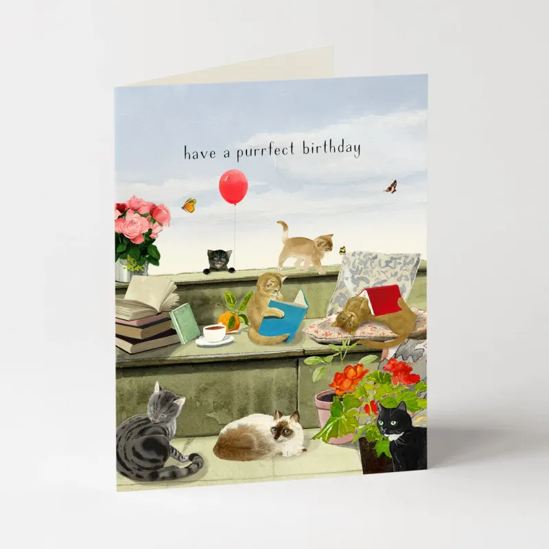 Birthday Card - Have A Purrfect Birthday