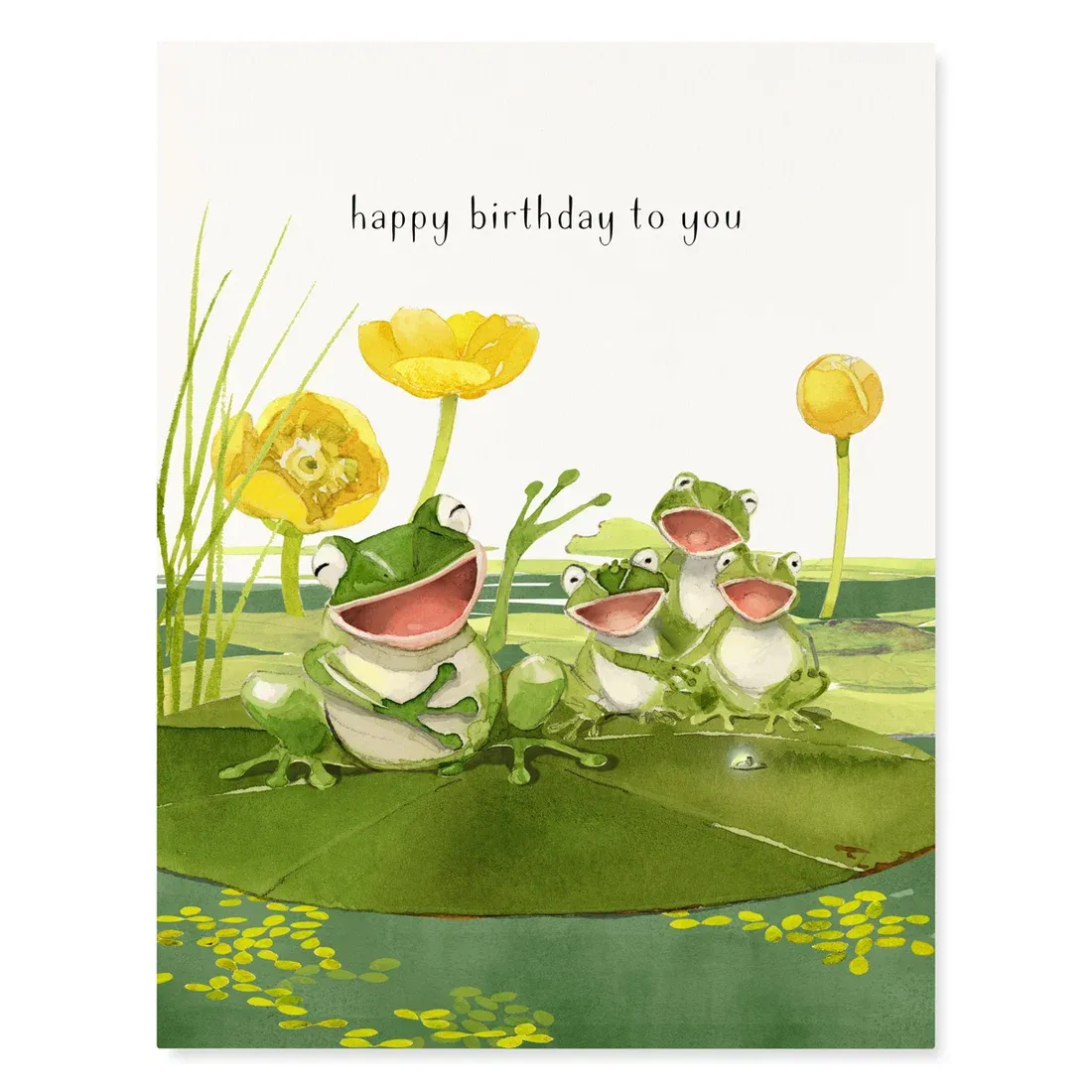 Birthday Card - Happy Birthday To You Frogcapella