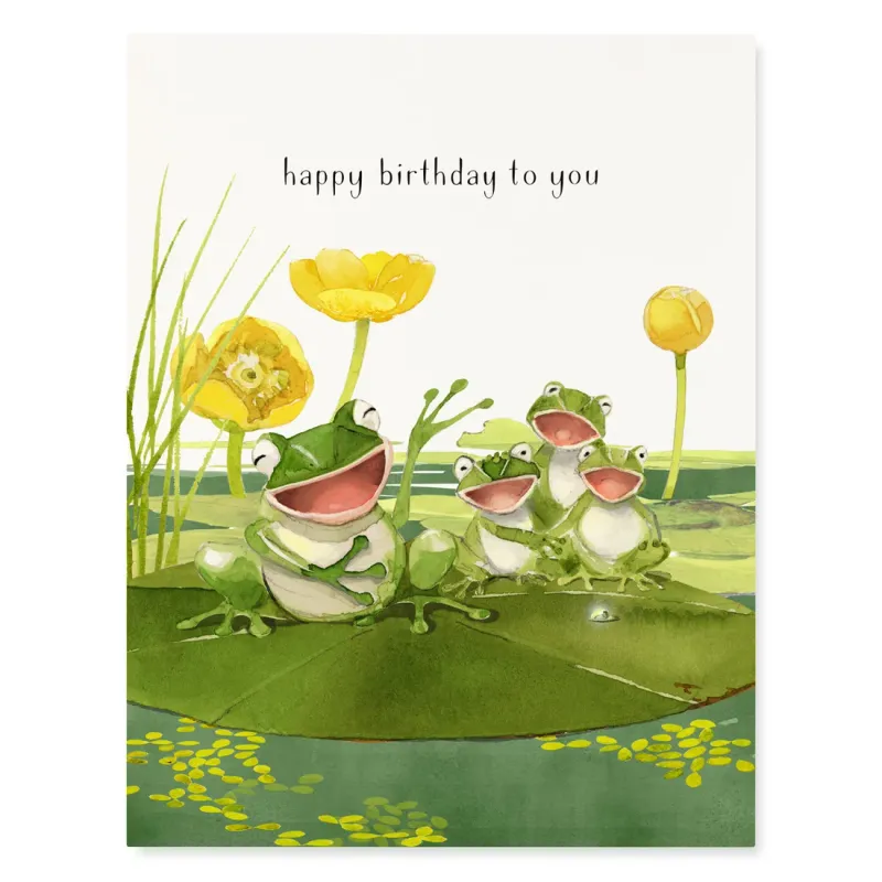 Birthday Card - Happy Birthday To You Frogcapella