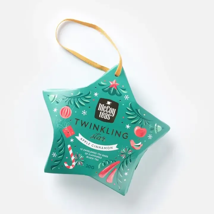 McCoy Teas Apple Cinnamon Twinkling Star Ornament