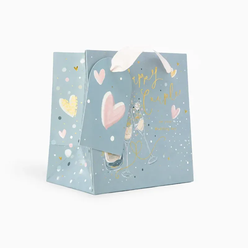 PS01SB - Pop &amp; Sparkle Happy Couple Wedding Gift Bag Small
