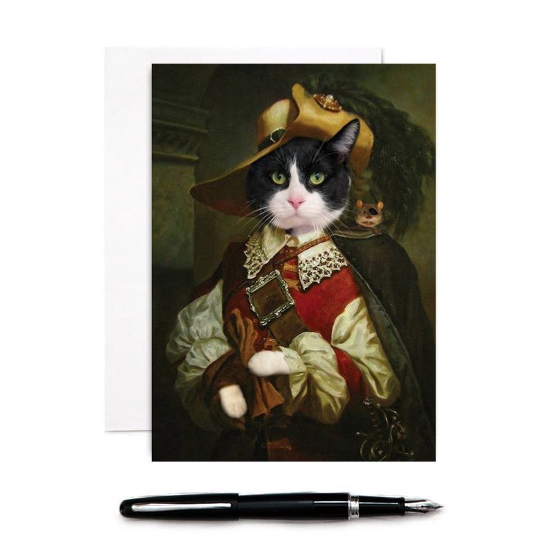 Captain Handsome - Cat Greeting Card