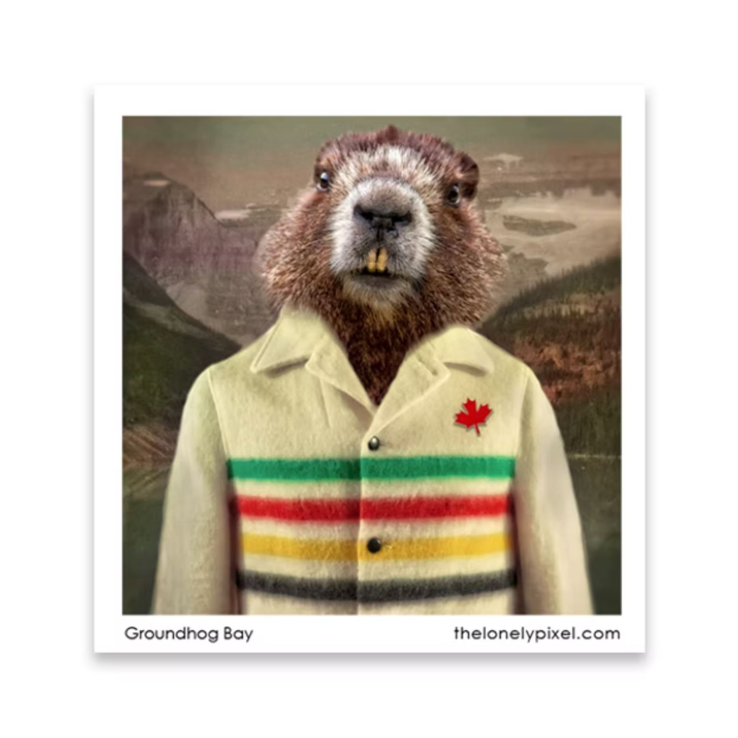 Groundhog Bay - Handmade Canadiana Magnet