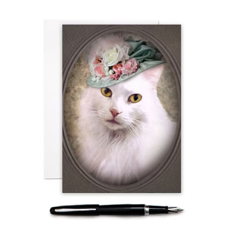 Lady Winkle - Cat Greeting Card