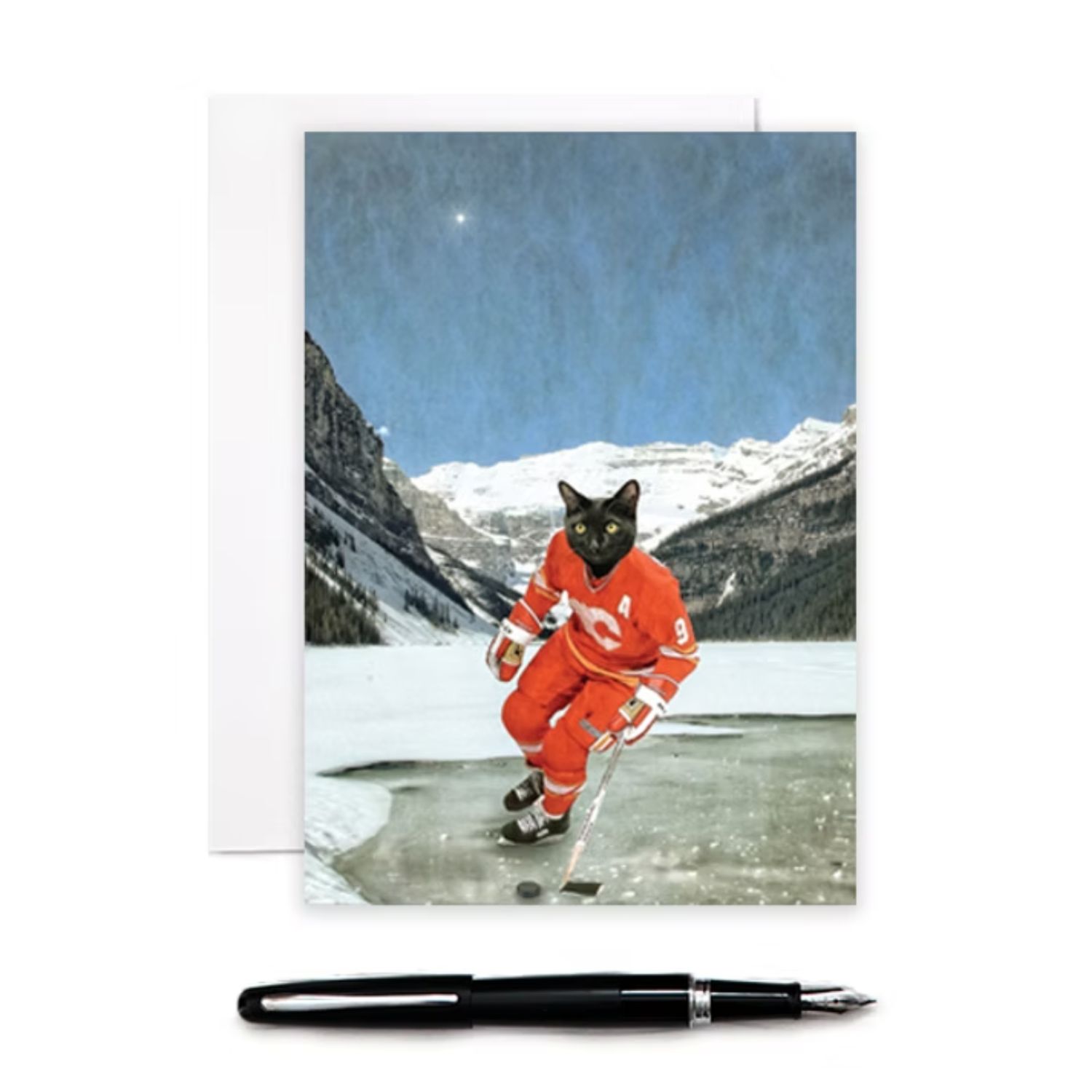 The "Cat"gary Flames - Cat Greeting Card