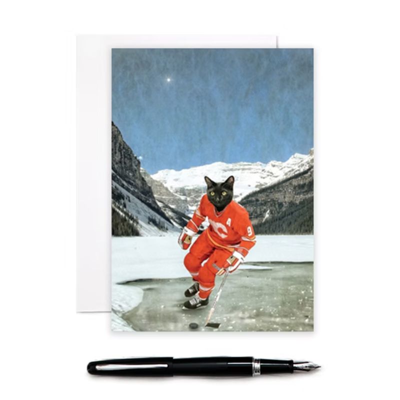 The "Cat"gary Flames - Cat Greeting Card