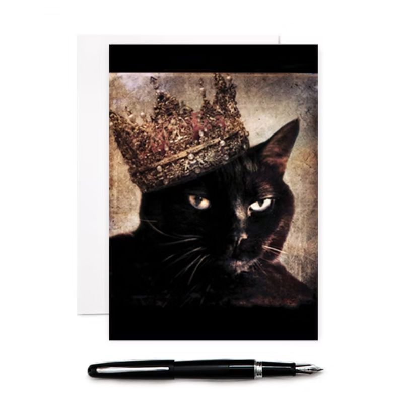 Queen Cora - Cat Greeting Card