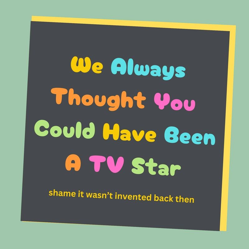 TV Star Birthday Card Glittershed