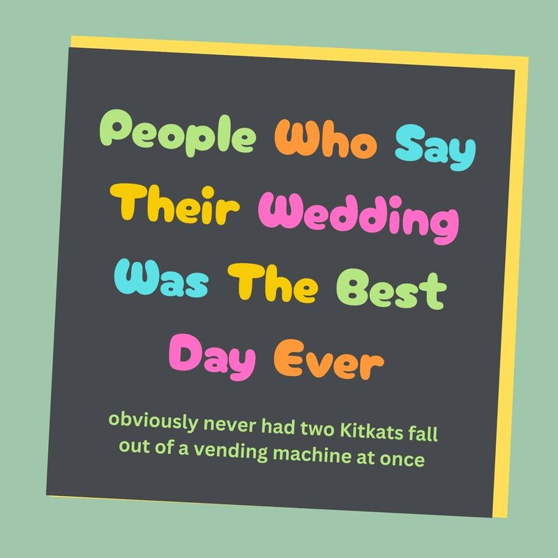 KitKats Wedding Card Glittershed