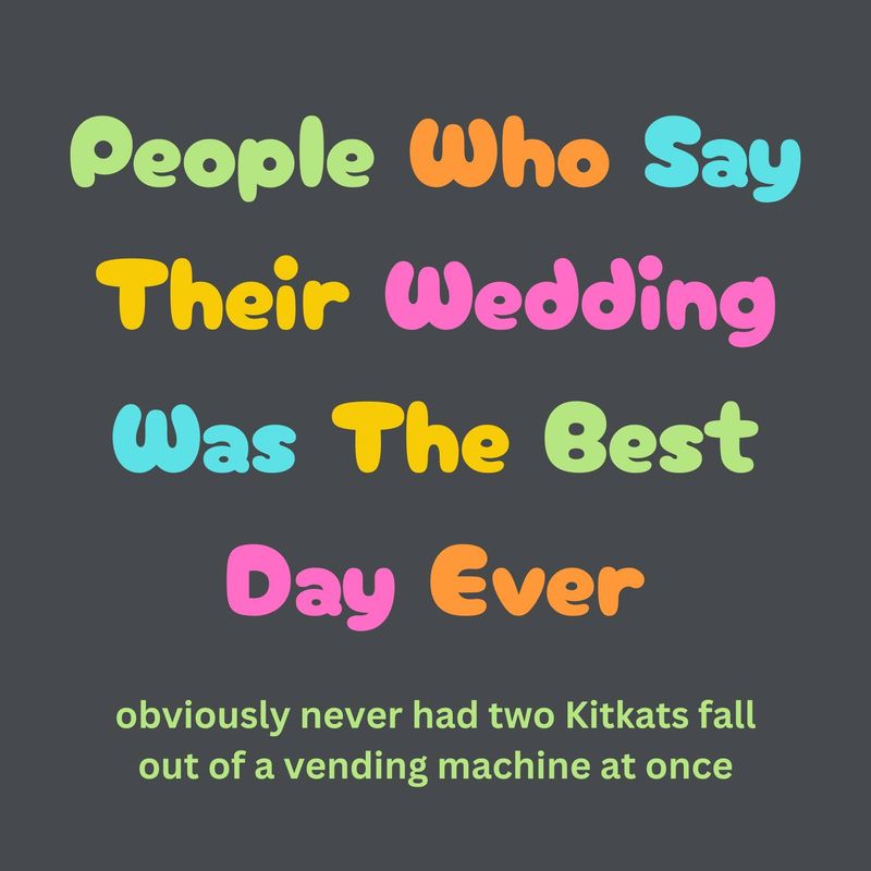 KitKats Wedding Card Glittershed