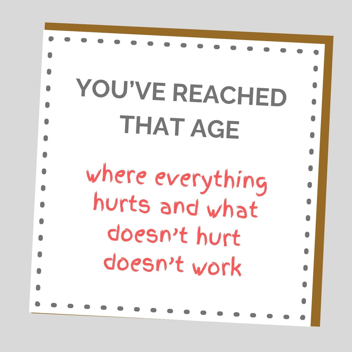 Everything Hurts Birthday Card Glittershed