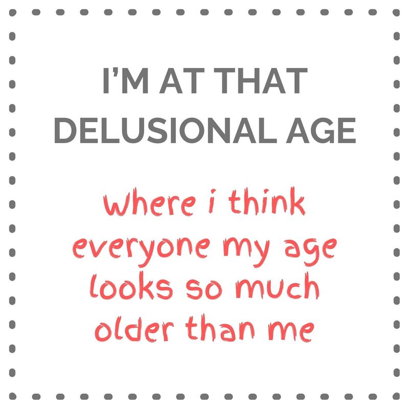 Delusional Age Greeting Card Glittershed