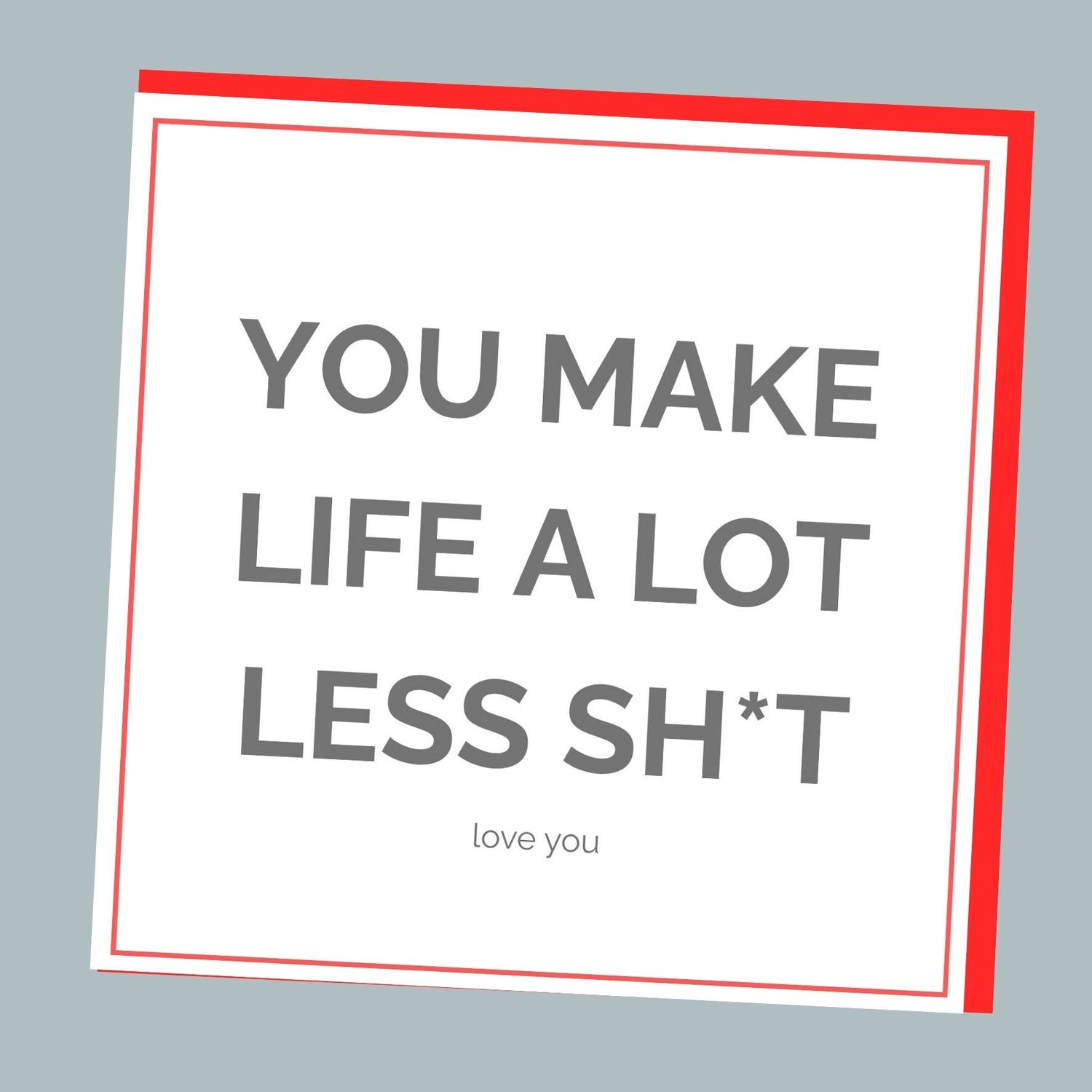 Life Friendship Card Glittershed
