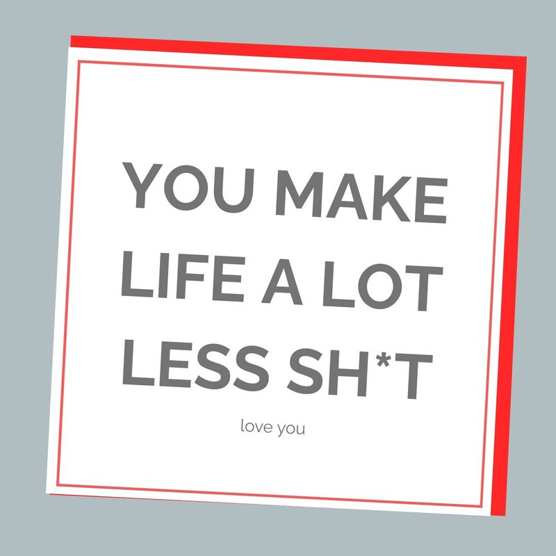 Life Friendship Card Glittershed