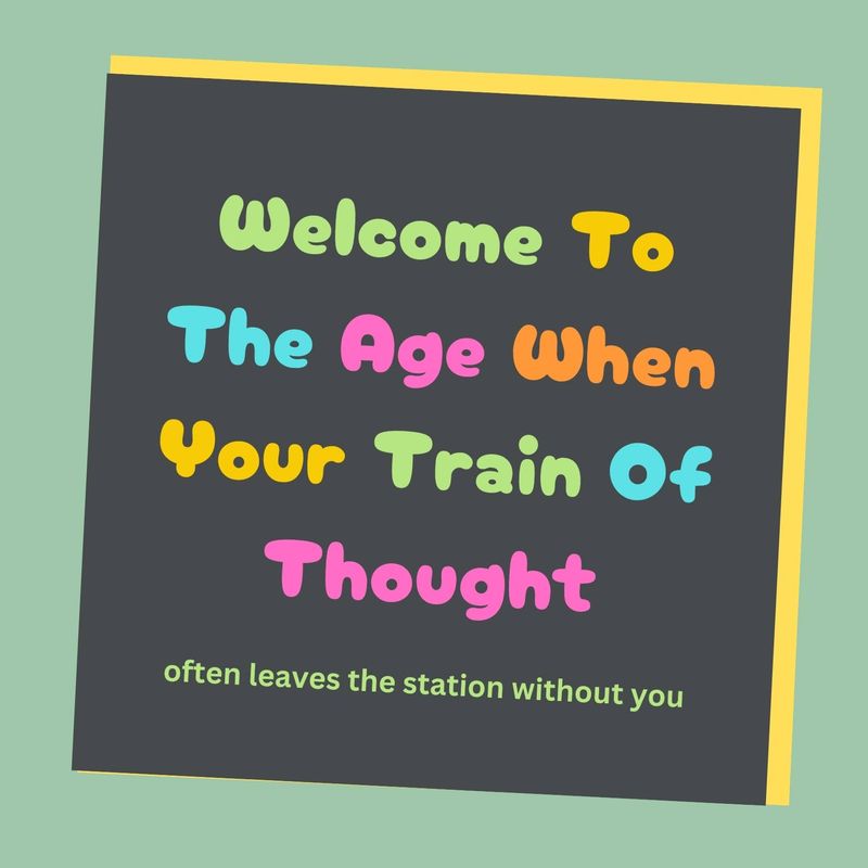 Train of Though Birthday Card Glittershed