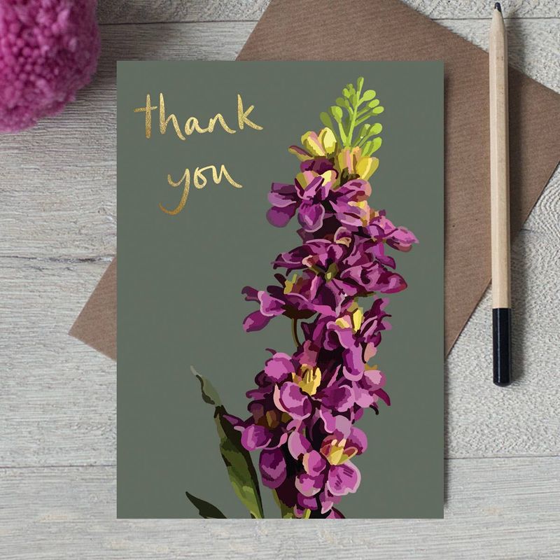 Floral Thank You Card